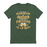 Bon Supporter Strasbourg boit la pression humour Strasbourg in Military Green - back view