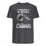 Papa & Sohn Beste Freunde Fürs Leben Vatertag Partnerlook in Charcoal - back view