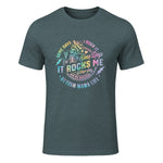 Autism Mama Life Some Days I Rock It Some Days It Rock Me in Dark Heather - front view