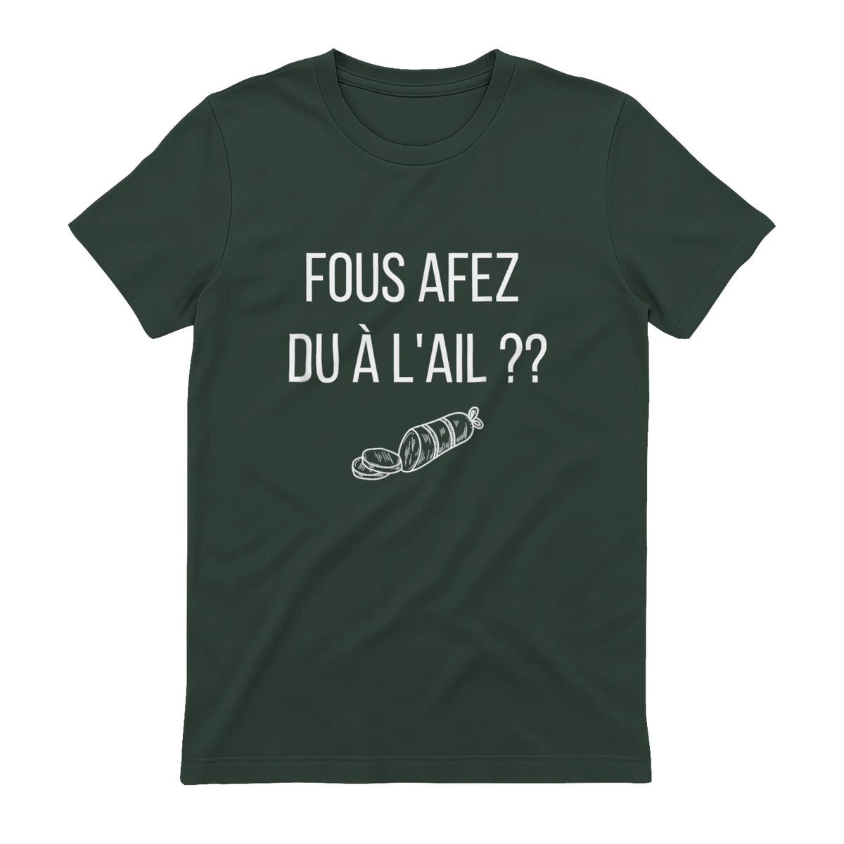 Fous afez du a l'ail in Forest Green - back view