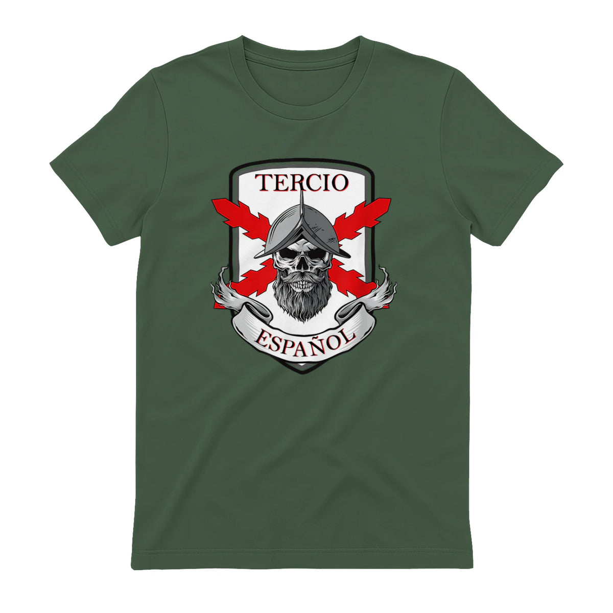 Tercero español. Soldado Calavera in Military Green - back view