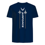 US Air Force with Logo T-Shirt in Navy - back view