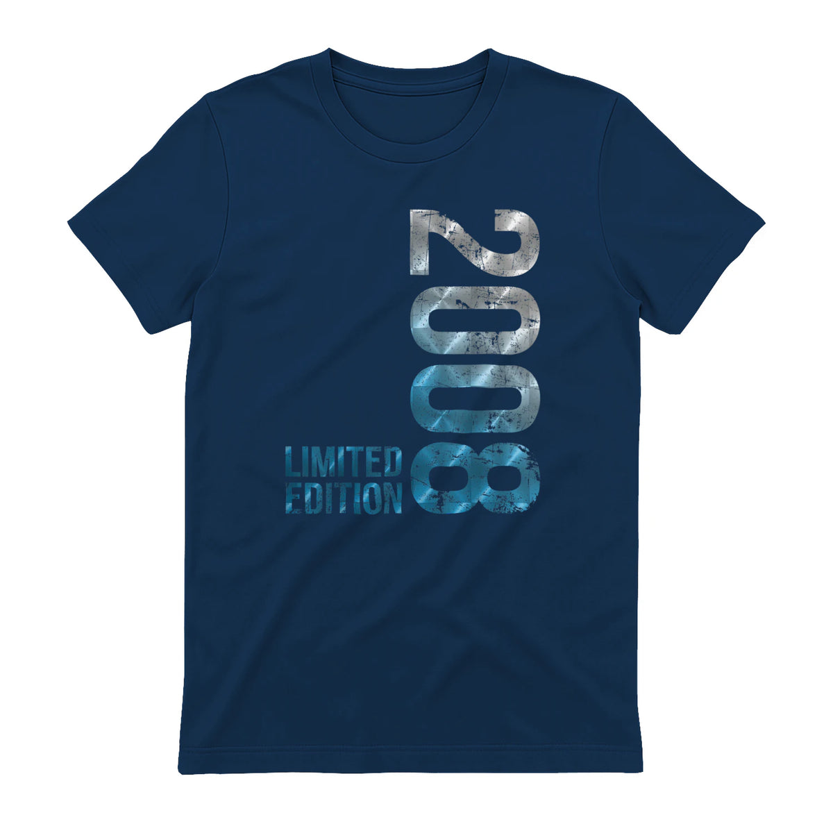 Vintage Eighteenth Birthday Gift T-Shirt in Navy - back view