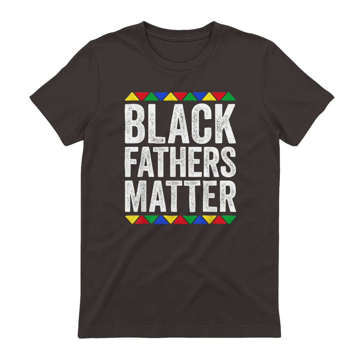 Black Fathers Matter Shirt Black History Month in Dark Chocolate - back view