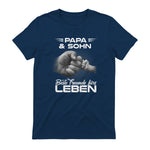 Papa & Sohn Beste Freunde Fürs Leben Vatertag Partnerlook in Navy - back view