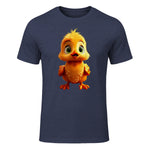 Canard Bébé Canard Mignon Poussins Canetons Petits Canards in Heather Navy - front view