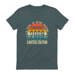 Vintage Eighteenth Birthday T-Shirt in Dark Heather - back view