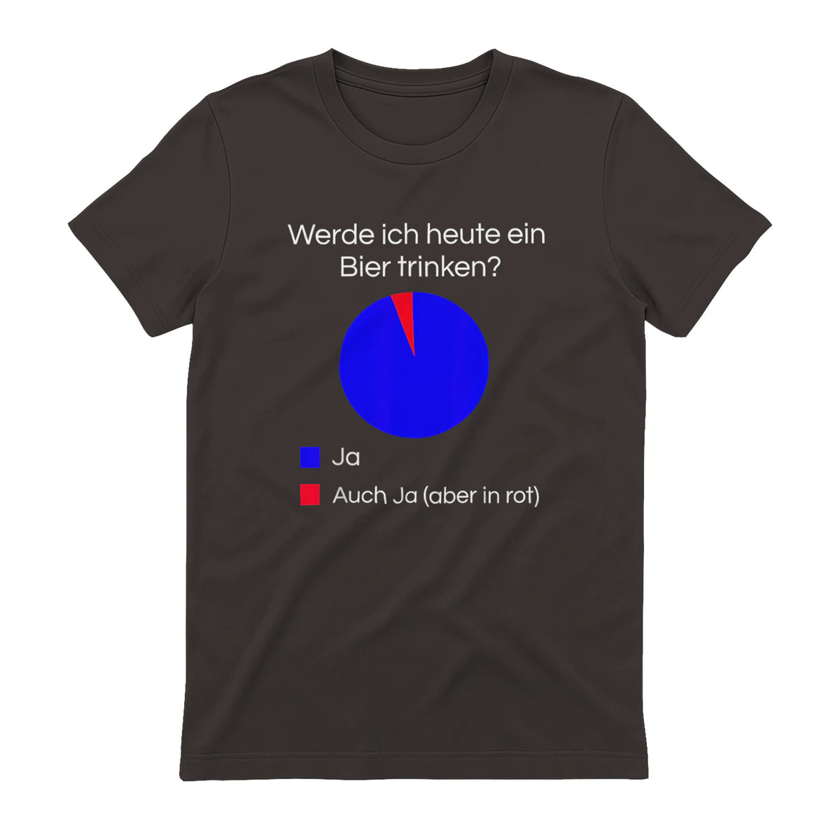 Lustiges Bier Shirt I Alkohol Trinken Party Fest Wein in Dark Chocolate - back view
