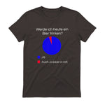 Lustiges Bier Shirt I Alkohol Trinken Party Fest Wein in Dark Chocolate - back view