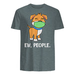 Beurre Personnes Maladie Symptômes Maladie Chien in Dark Heather - back view