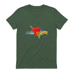Tom Petty and The Heartbreakers Classic Logo T-Shirt in Military Green - back view