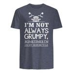 I'm not always grumpy, sometimes I'm on my in Heather Navy - back view