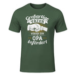 Großartige Väter werden zum Opa befördert Enkel Bester Papa in Military Green - front view