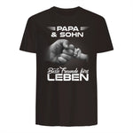 Papa & Sohn Beste Freunde Fürs Leben Vatertag Partnerlook in Dark Chocolate - back view