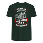 Biker-Opa wie normaler Opa Aber viel Cooler - Motorrad Shirt in Forest Green - back view