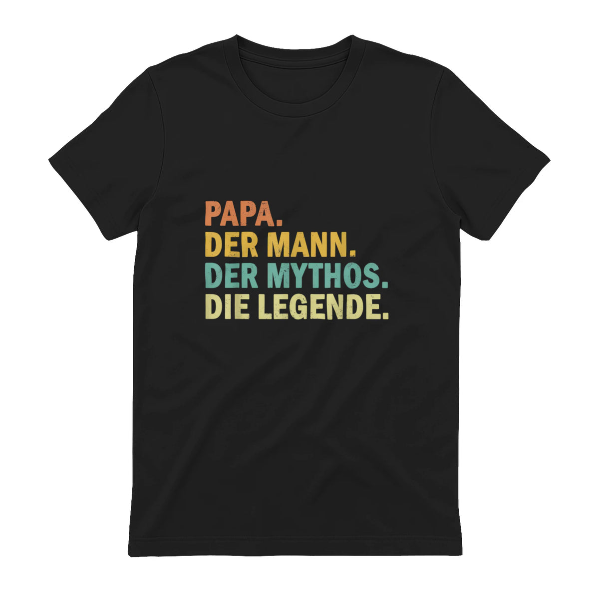 Geschenke für Väter Papa Der Mann Der Mythos Die Legende Classic Fit Novelty Short-sleeve Schwarz S Vate in Black - back view