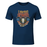 Lynyrd Skynyrd - Americana Steer Skull T-Shirt in Navy - front view