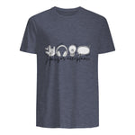 Autism Awareness Acceptance Shirt Support Mom Women Kid in Heather Navy - back view