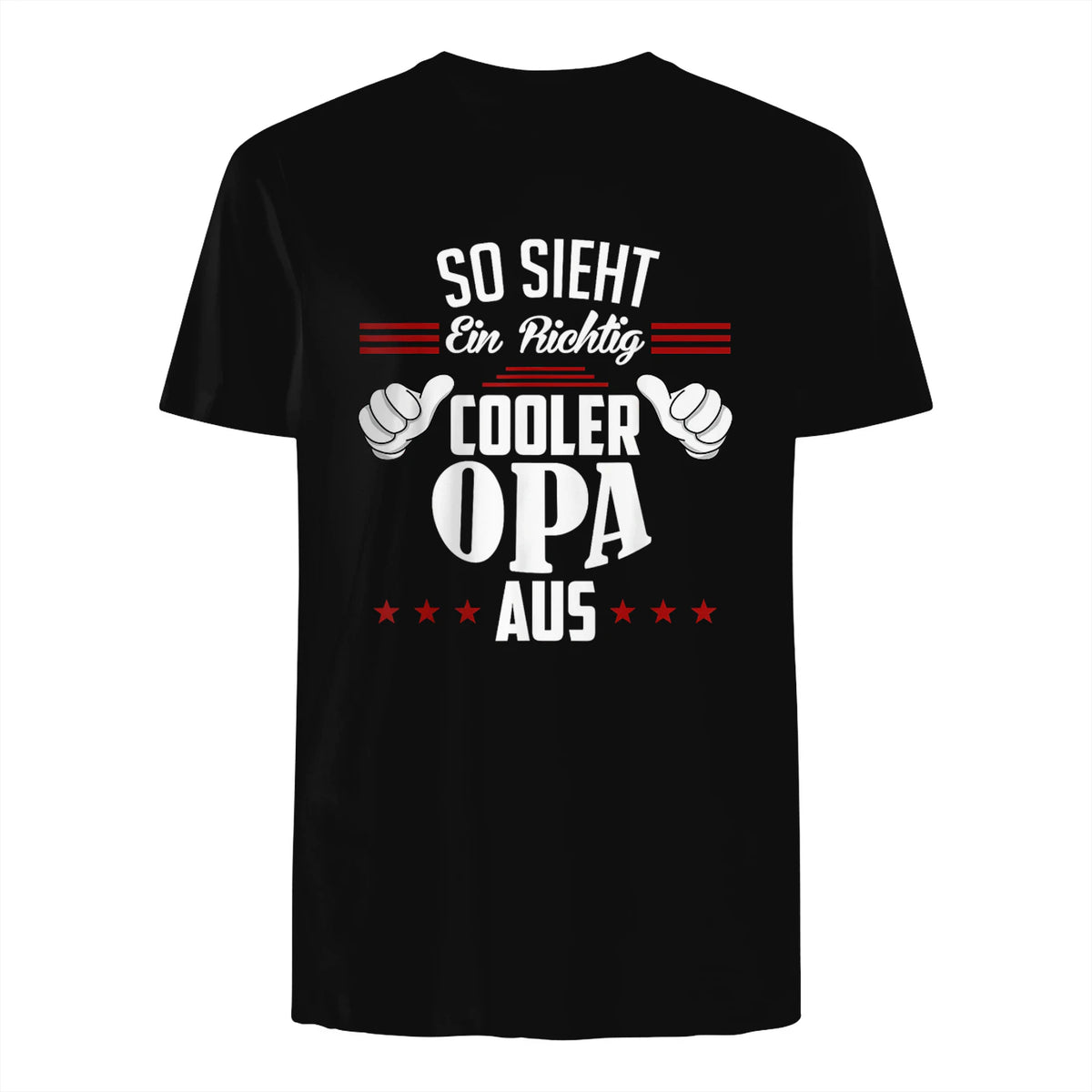 Opa SAGT So Sieht EIN richtig Cooler Opa aus Großvater in Black - back view