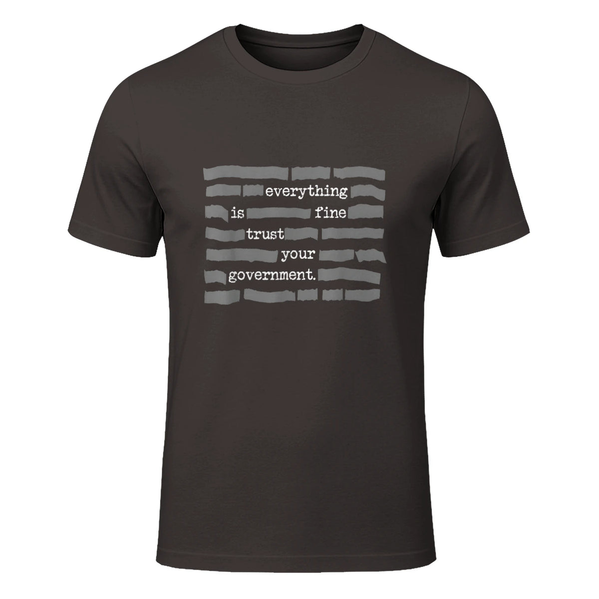 Everything Is Fine Trust Your Government Conspiracy Theory in Dark Chocolate - front view
