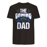 Gamer Zocker Games Pc - Best Gaming Dad Ever T-Shirt in Dark Chocolate - back view