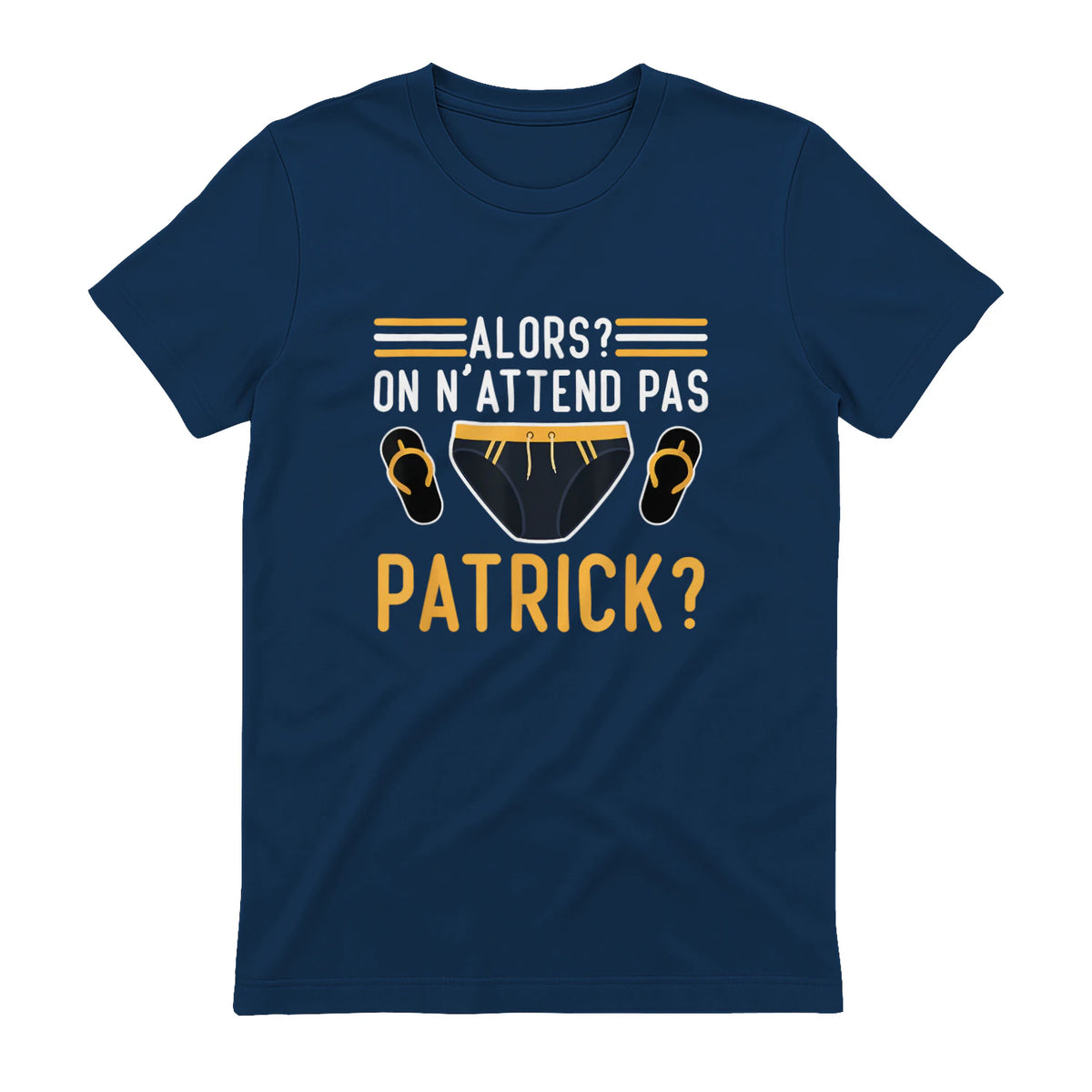 Alors on n'attend Pas Patrick in Navy - back view