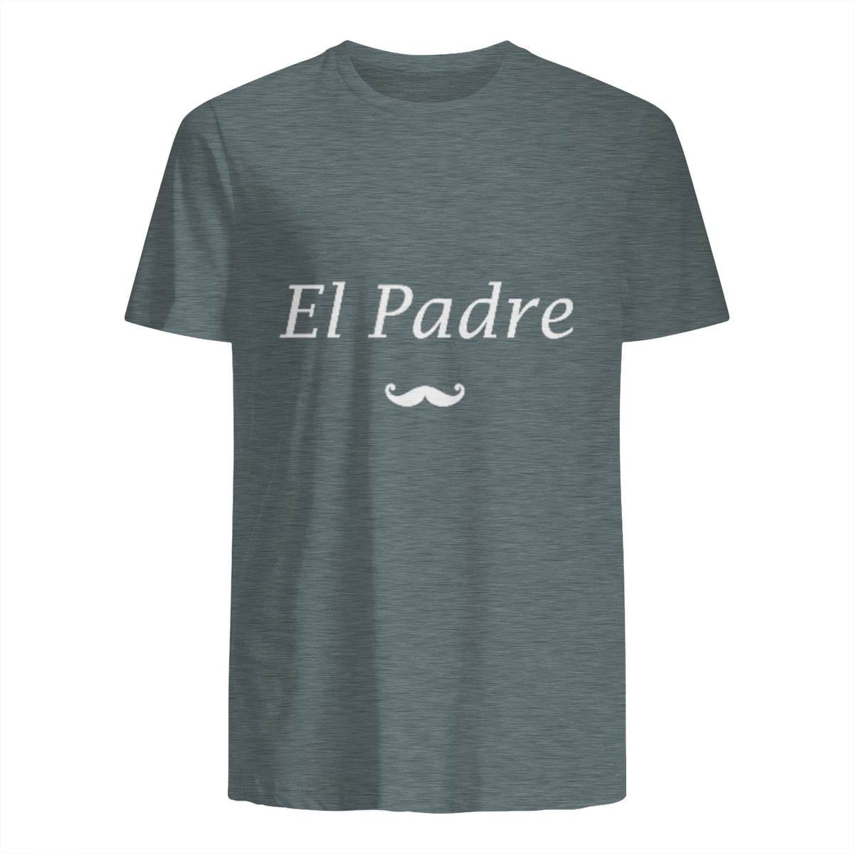 Amour Humour fête des père Super Papa EL Padre in Dark Heather - back view