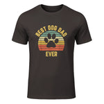 Vintage Dog Dad Cool Father's Day Gift Retro in Dark Chocolate - front view
