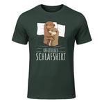 Offizielles Schlafshirt Otter Schlafanzug Seeotter in Forest Green - front view