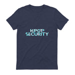 K-Pop Security Concert Staff T-Shirt in Heather Navy - back view