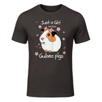 Just a Girl Who Loves Guinea Pigs - Cute Pets Lover Gift in Dark Chocolate - front view