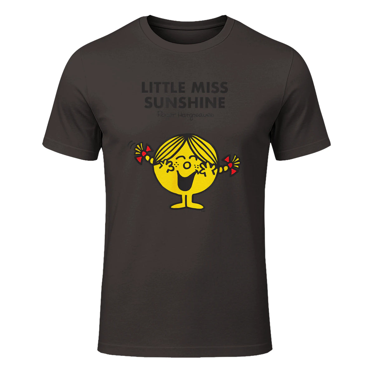 Mr. Men Little Miss Sunshine T-Shirt in Dark Chocolate - front view