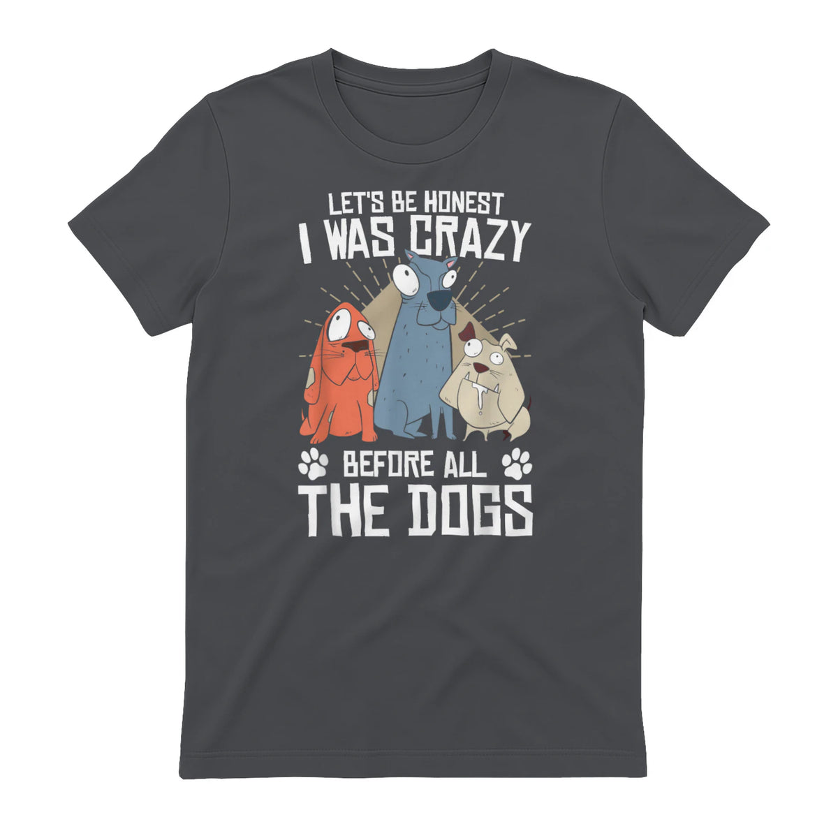 Design sur le thème des chiens pour les amoureux des chiots et les toiletteurs de chiens in Charcoal - back view