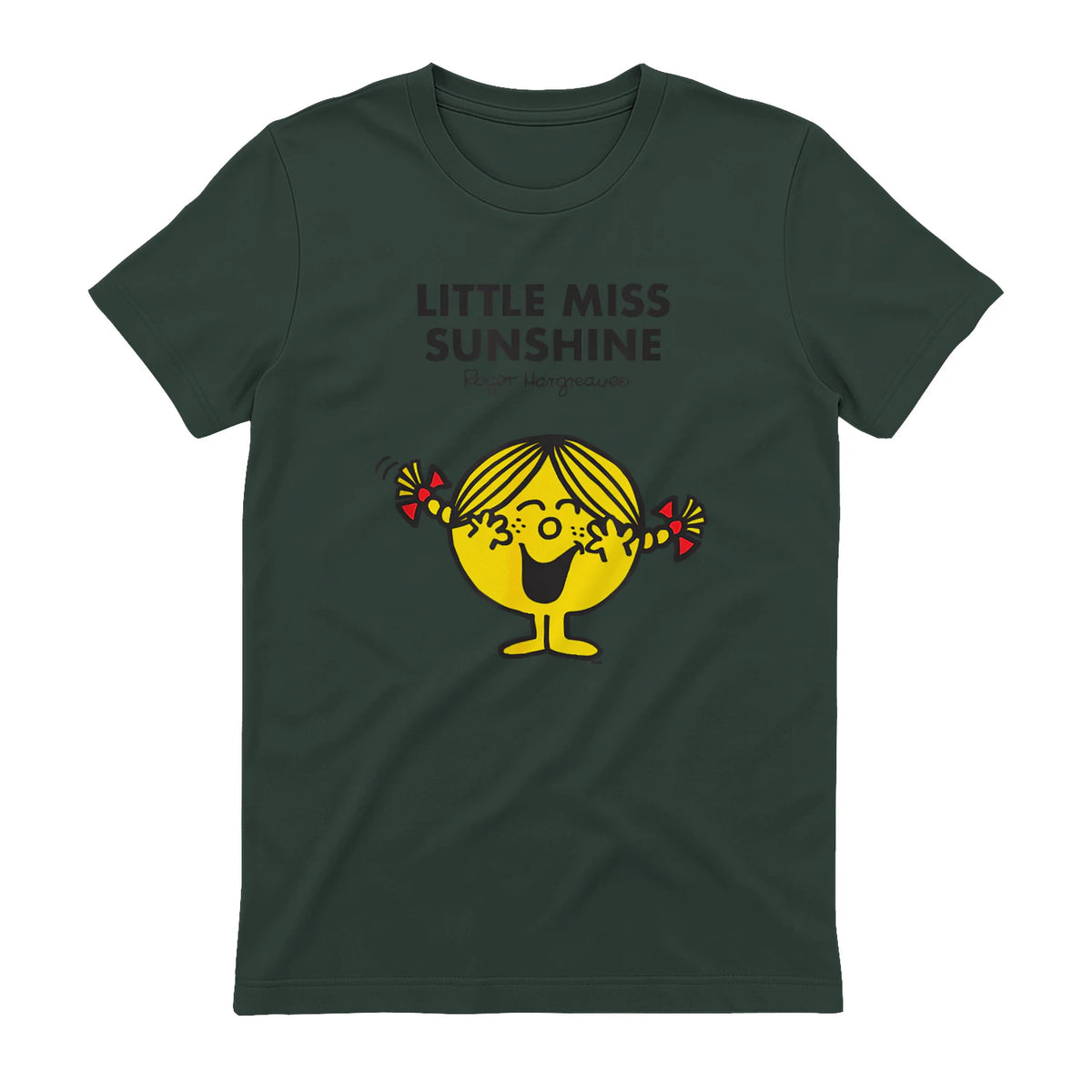 Mr. Men Little Miss Sunshine T-Shirt in Forest Green - back view
