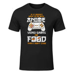 Cute Manga & Anime Merch for Anime Girls & Boys Unisex Anime Video Games Food Sushi Gaming Merch Otaku Gift Anime in Black - front view