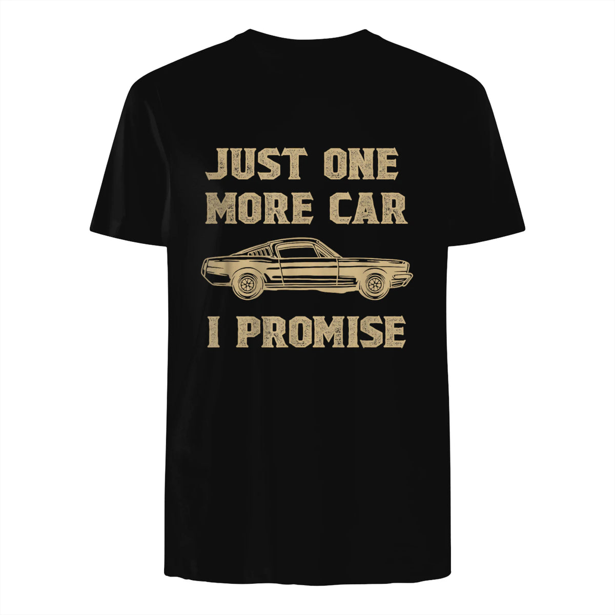Design for Car Lovers & Mechanics One More Car Part Promise in Black - back view