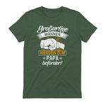 Vatertag Vaterschaft Geschenke Großartige Männer Werden Zum Papa Befördert Werdender Vater , Schwarz, S, V-Aussch in Military Green - back view
