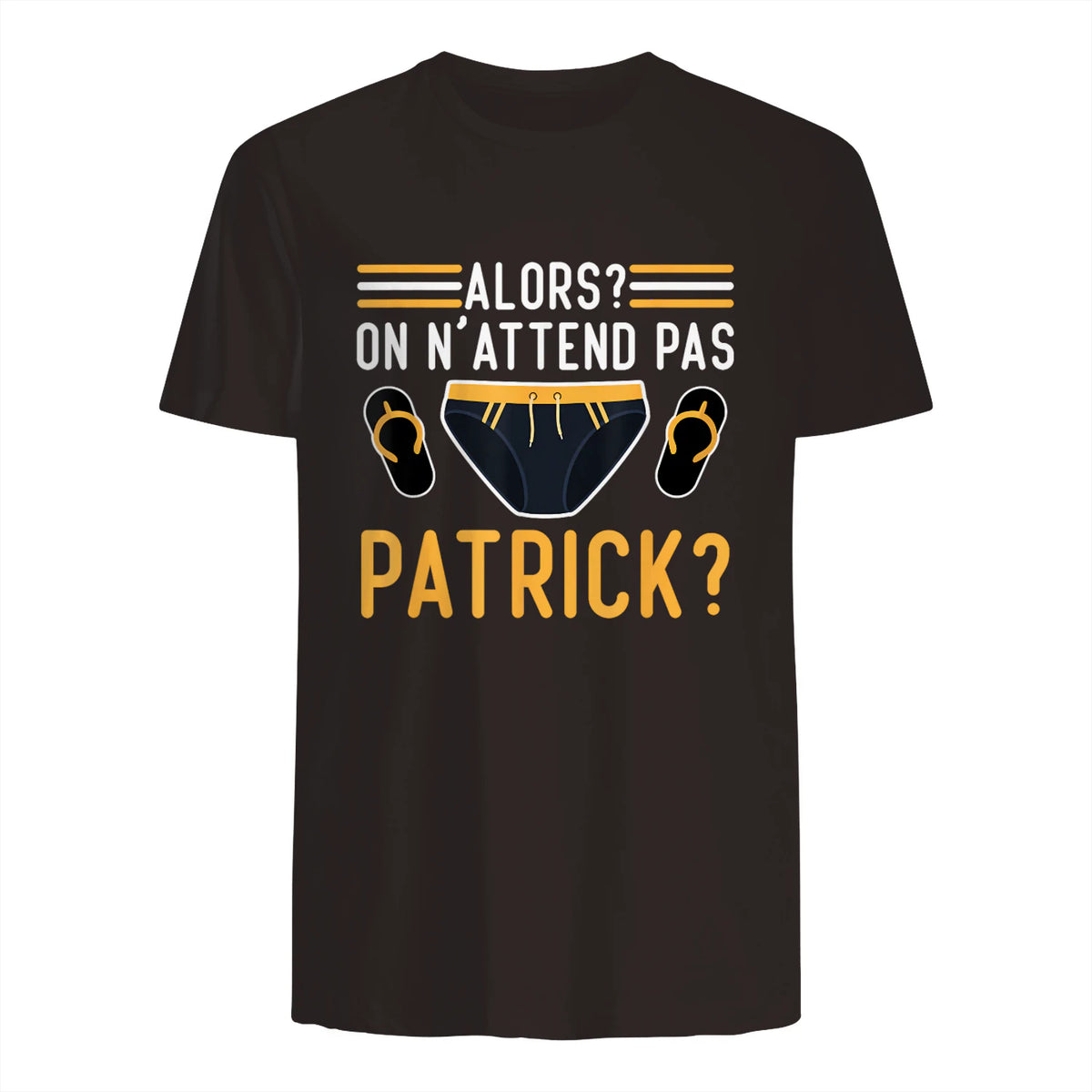 Alors on n'attend Pas Patrick in Dark Chocolate - back view