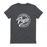 Geschenke für Papa und Opa zum Vatertag - Bester Papa der Welt, Vatertag, Vintage T-Shirt Schwarz S in Charcoal - back view