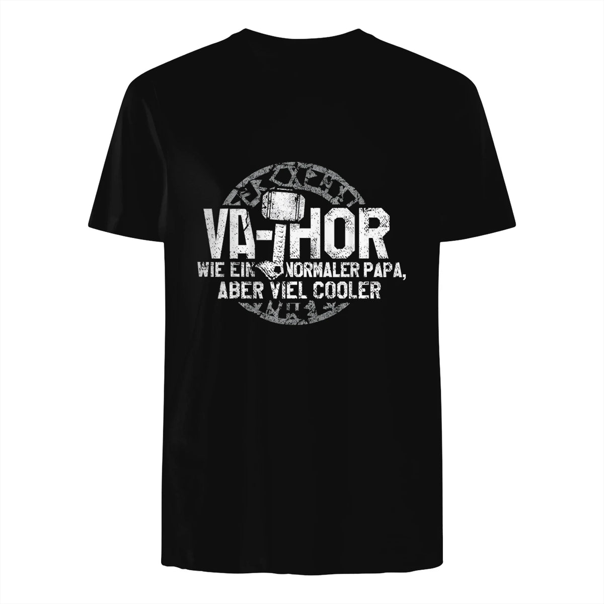 Vathor Vater Thor Cool Hammer Papa Fathor in Black - back view