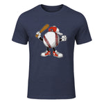 Baseball Boy T-Shirt in Heather Navy - front view