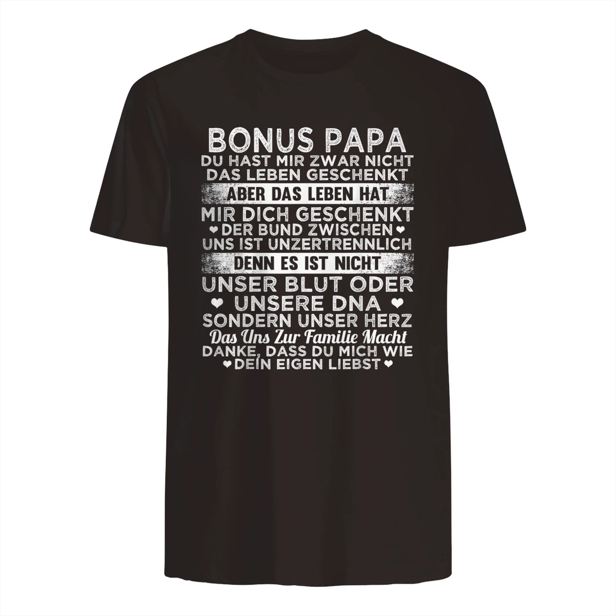 Bonus Papa du hast mir zwar nicht das leben geschenkt Spruch in Dark Chocolate - back view
