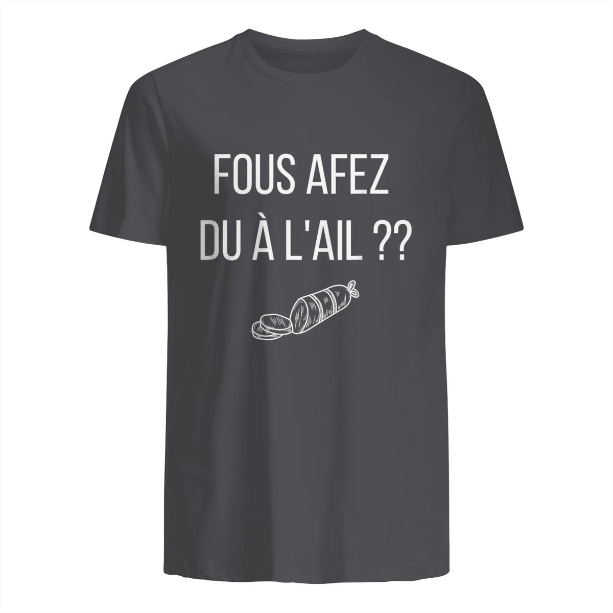 Fous afez du a l'ail in Charcoal - back view