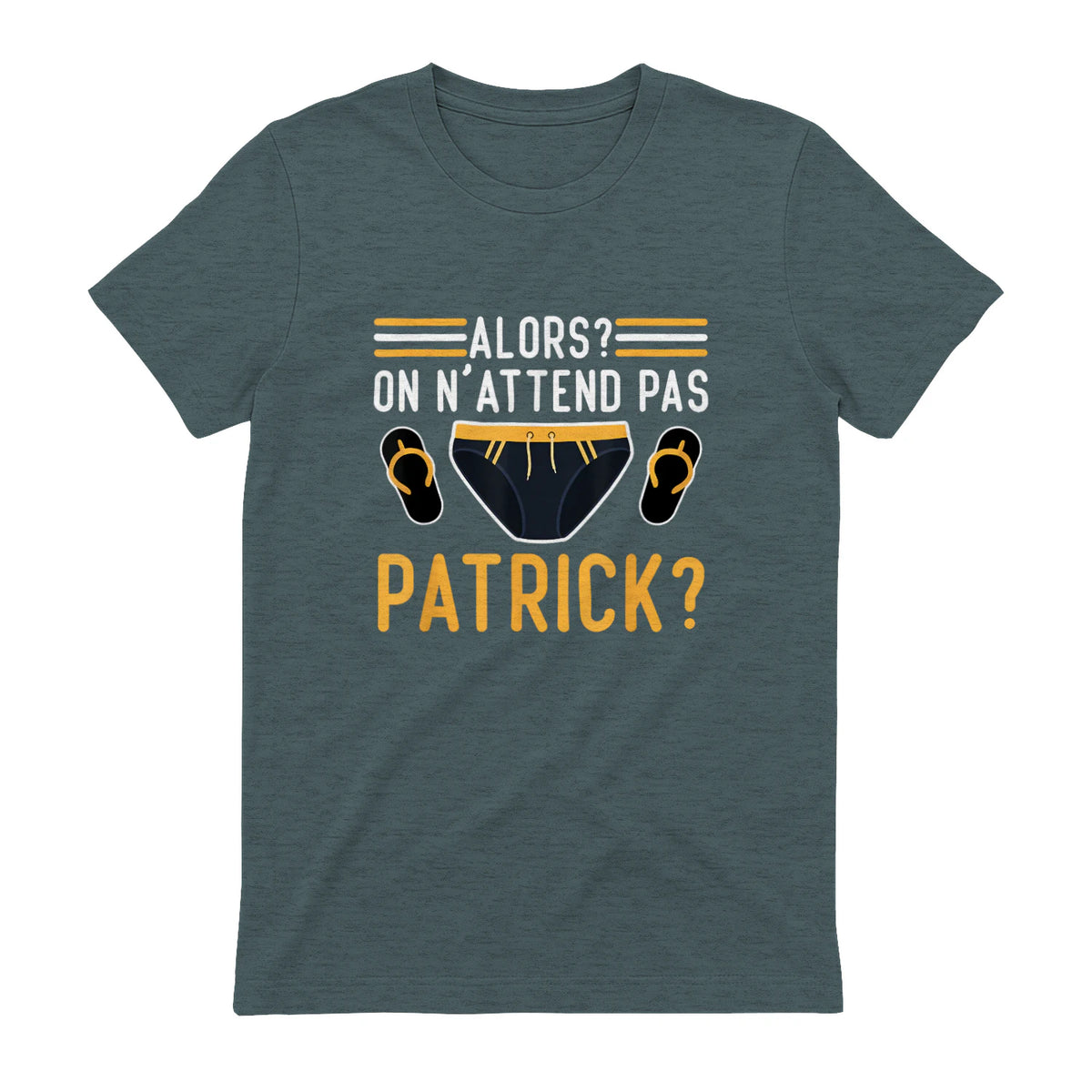 Alors on n'attend Pas Patrick in Dark Heather - back view