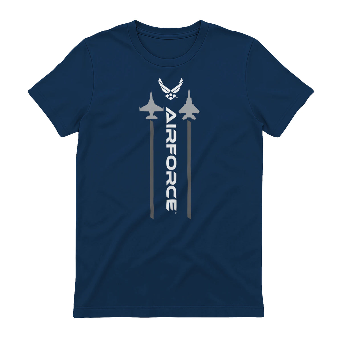 US Air Force with Logo T-Shirt in Navy - back view