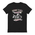 Highway to Hell Motorradfahrer Biker Motorrad Männer in Black - back view