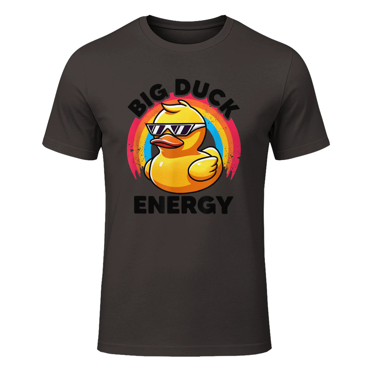 Big Duck Energy Duckie I Love Ducks Lovers Canard en caoutchouc in Dark Chocolate - front view