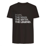 POPS GRANDPA DAD BIRTHDAY Father's Day Funny Men Gift in Dark Chocolate - back view