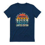 Vintage Sixtieth Birthday Gift T-Shirt in Navy - back view