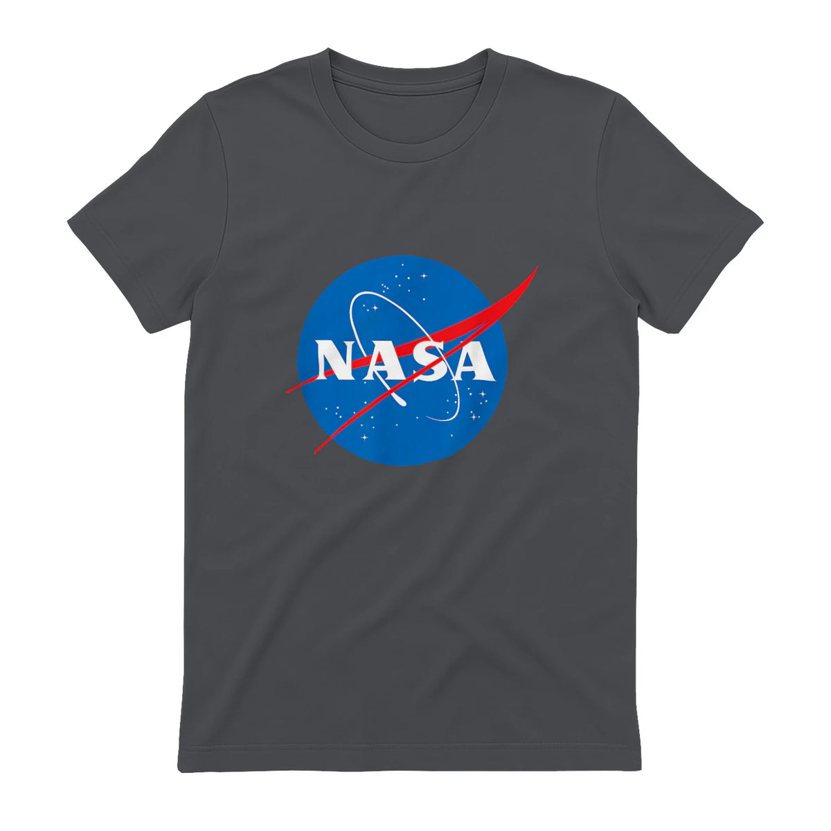 NASA Meatball Official Logo T-Shirt in Charcoal - back view